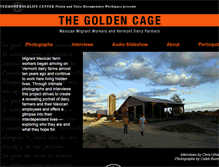 Tablet Screenshot of goldencageproject.org